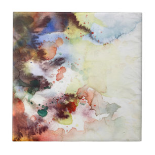 Abstrakte Watercolor Grungebeschaffenheit mit Fliese