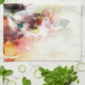 Abstrakte Watercolor Grungebeschaffenheit mit Küchentuch (Gefaltet)