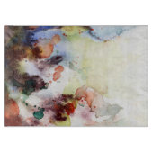 Abstrakte Watercolor Grungebeschaffenheit mit Schneidebrett (Vorderseite)