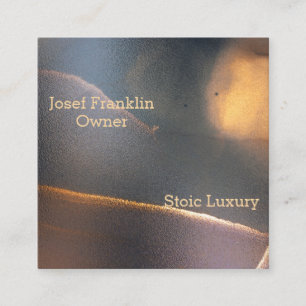 Abstrakte Watercolor Mascula Square Business Card Quadratische Visitenkarte