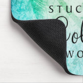 Abstrakte Watercolor-Palme Mousepad (Ecke)