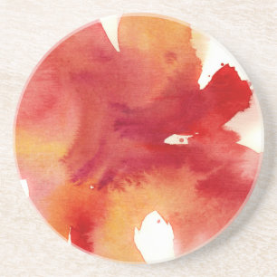 Abstrakte Watercolormalereien Sandstein Untersetzer