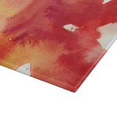 Abstrakte Watercolormalereien Schneidebrett (Ecke)
