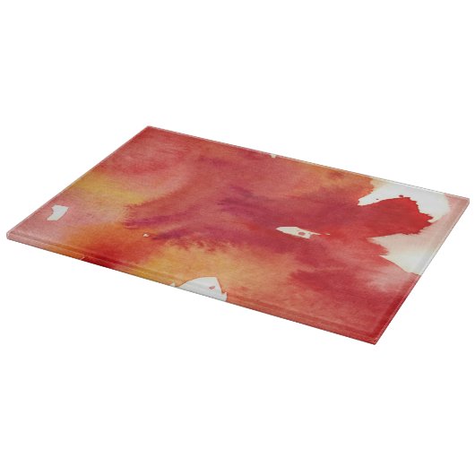 Abstrakte Watercolormalereien Schneidebrett (Ecke)