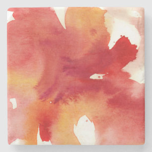 Abstrakte Watercolormalereien Steinuntersetzer