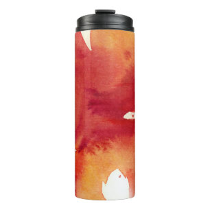 Abstrakte Watercolormalereien Thermosbecher