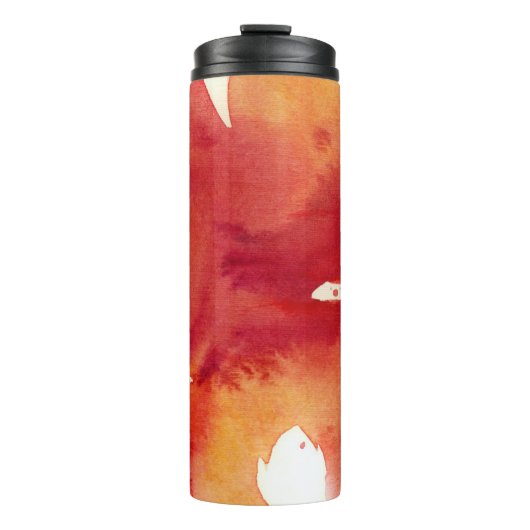Abstrakte Watercolormalereien Thermosbecher (Vorderseite)