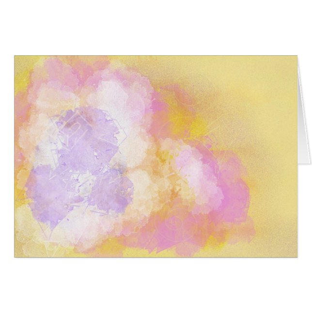 Abstrakte Watercolors - orange Hintergrund (Vorderseite (Horizontal))