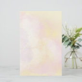 Abstrakte Watercolors - orange Hintergrund Briefpapier (Stehend Vorderseite)