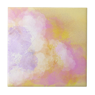 Abstrakte Watercolors - orange Hintergrund Fliese
