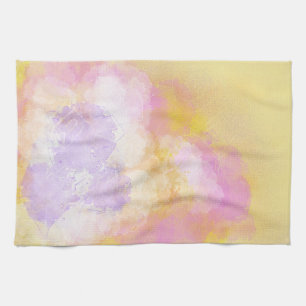 Abstrakte Watercolors - orange Hintergrund Handtuch