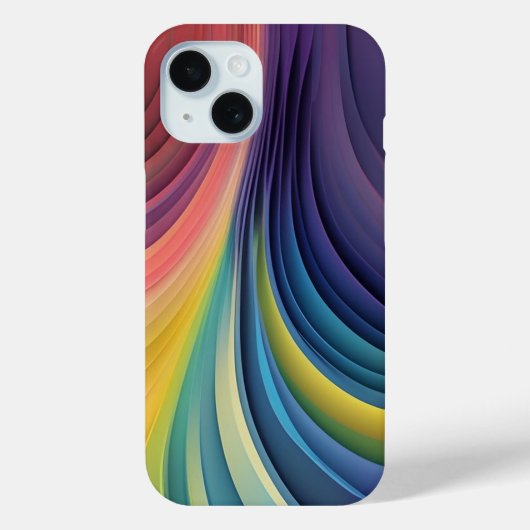 Abstrakte Wave Art Case-Mate iPhone Hülle (Rückseite)
