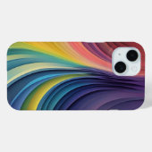 Abstrakte Wave Art Case-Mate iPhone Hülle (Rückseite (Horizontal))