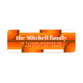 Abstrakte Wave Art Muster für benutzerdefinierte R (Vorne)