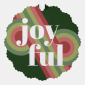 Abstrakte Wave Art Muster für benutzerdefinierte R Ornament Karte (Vorderseite)