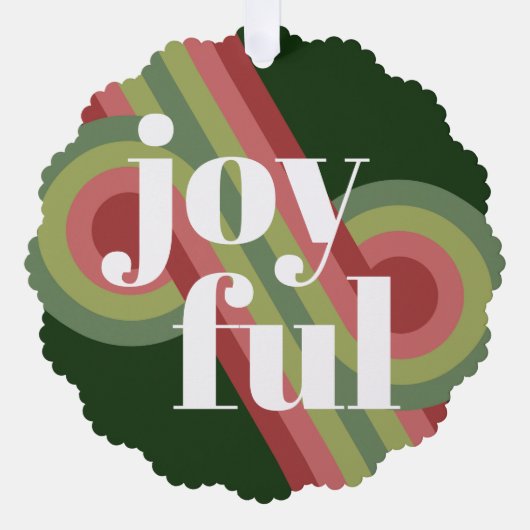 Abstrakte Wave Art Muster für benutzerdefinierte R Ornament Karte (Vorderseite)