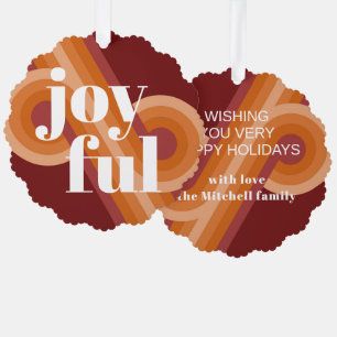 Abstrakte Wave Art Muster für benutzerdefinierte R Ornament Karte