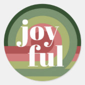 Abstrakte Wave Art Muster für benutzerdefinierte R Runder Aufkleber (Vorderseite)