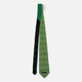 Abstrakte Wave Baphomet Neck Tie {Green} Krawatte (Rückseite)