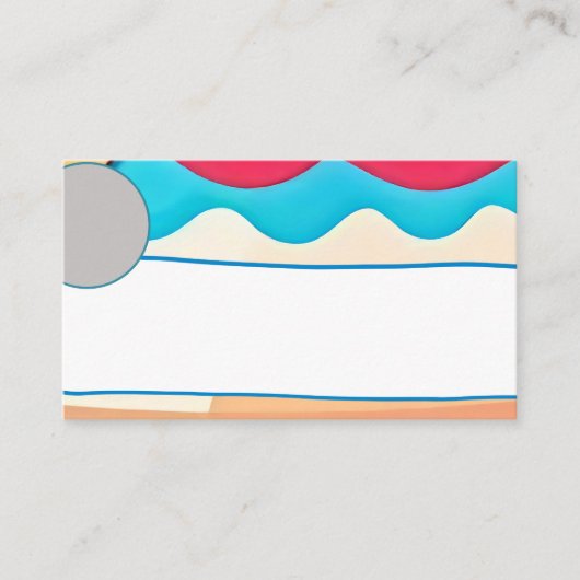 Abstrakte Wave Blank Card Visitenkarte (Vorderseite)