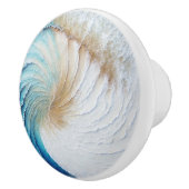 Abstrakte Wave Painting-Keramik Keramikknauf (Rechts)