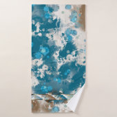 Abstrakte Wave Swirl-Grenze Badehandtuch (Badehandtuch)