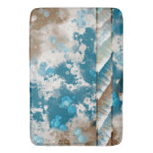 Abstrakte Wave Swirl-Grenze Badematte (Vorderseite Vertikal)