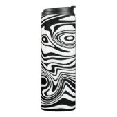 Abstrakte Wave Thermal Tumbler - Individuelle Farb Thermosbecher (Nach links gedreht)