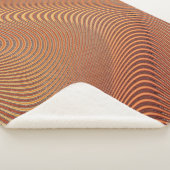 Abstrakte Waves Art Sherpa Blanket Sherpadecke (3/4)