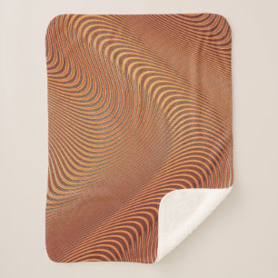 Abstrakte Waves Art Sherpa Blanket Sherpadecke