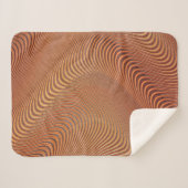 Abstrakte Waves Art Sherpa Blanket Sherpadecke (Vorderseite (Horizontal))