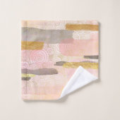 Abstrakte Waves-Artwork im japanischen Stil| Badhandtuch Set (Waschlappen)