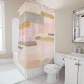 Abstrakte Waves-Artwork im japanischen Stil| Duschvorhang (Beispiel)