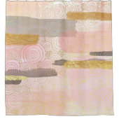 Abstrakte Waves-Artwork im japanischen Stil| Duschvorhang (Vorderseite)