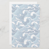 Abstrakte Waves Briefpapier (Vorne/Hinten)