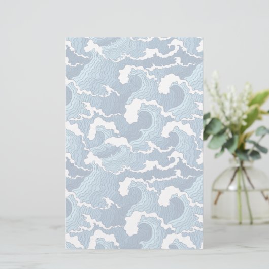 Abstrakte Waves Briefpapier (Stehend Vorderseite)