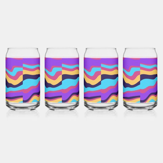 Abstrakte Waves Dosenglas (Rechts)