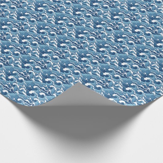 Abstrakte Waves Geschenkpapier (Ecke)