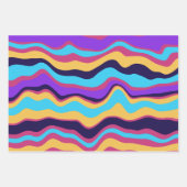 Abstrakte Waves Geschenkpapier Set (Vorderseite 3)