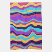 Abstrakte Waves Geschirrtuch (Vertikal)