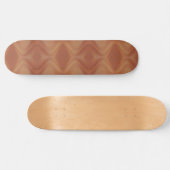 Abstrakte Waves Golden Brown Skateboard (Horizontal)