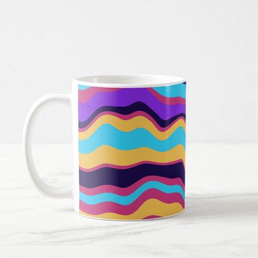 Abstrakte Waves Kaffeetasse (Links)