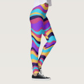 Abstrakte Waves Leggings (Rechts)
