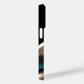 Abstrakte Waves Luxus Gold und Green Case-Mate iPhone Hülle (Rückseite / Rechts)