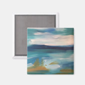 Abstrakte Waves - Magnet (Vorderseite/Rückseite)