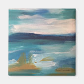 Abstrakte Waves - Magnet (Vorne)