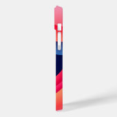 Abstrakte Waves mit stilvollem Golden Initial Case-Mate iPhone Hülle (Rückseite / Links)