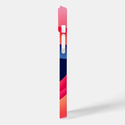 Abstrakte Waves mit stilvollem Golden Initial Case-Mate iPhone Hülle (Rückseite / Links)