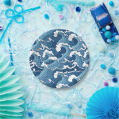 Abstrakte Waves Pappteller (Party)