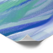 Abstrakte Waves Poster (Ecke)